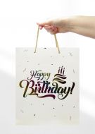 KESA UKRASNA L 26x32x10 OP1723 HAPPY BIRTHDAY HOLOGRAM WY