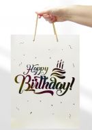 KESA UKRASNA XL 30x41.5x12 OP1724 HAPPY BIRTHDAY HOLOGRAM WY